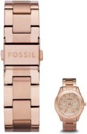 Różowozłota bransoleta Fossil 18 mm Stella ES2859