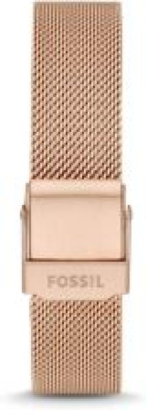 Różowozłota siateczkowa bransoletka Fossil 14 mm J