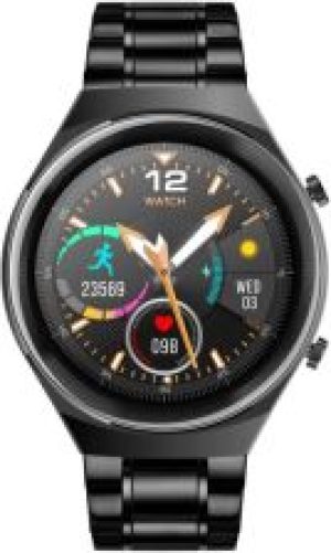 Rubicon RNCE68 Srebrna Koperta Czarna Bransoleta