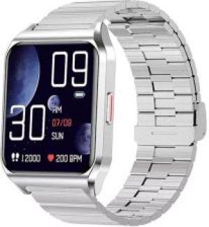 Rubicon Zegarek Smartwatch Rozmowy E89 Srebrny