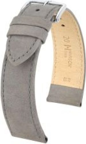 Szary pasek skórzany 22 mm HIRSCH Osiris 03433030-2-22 L