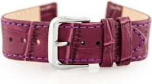 Tayma Pasek skórzany do zegarka W41 – fioletowy – 20mm (TAYMA10117)