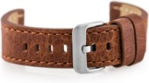 Tayma Pasek sk&oacute;rzany do zegarka W48 &ndash; PREMIUM &ndash; ciemnobrązowy I &ndash; 22mm (TAYMA8195)