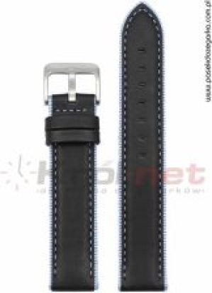 Tekla Pasek czarny, niebieskie wstawki TK021N18