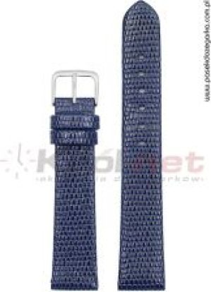 Tekla Pasek granatowy, imitacja skóry jaszczurki TK03GR16