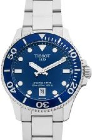 Tissot Seastar Quartz Blue Dial Stainless Steel Un