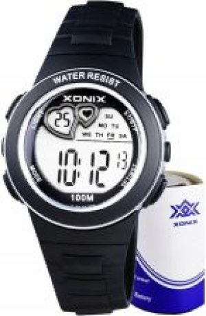 Xonix Dziecięcy Zegarek Sportowy Czarny Stoper WR1