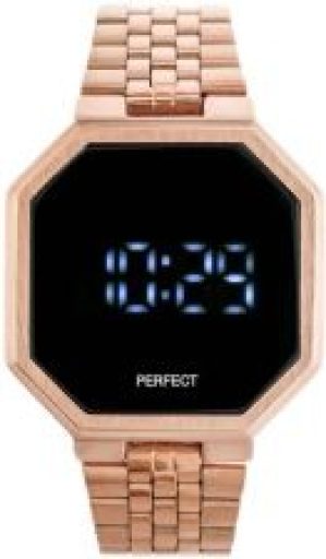ZEGAREK LED PERFECT A8034 (zp917c) Różowe złoto