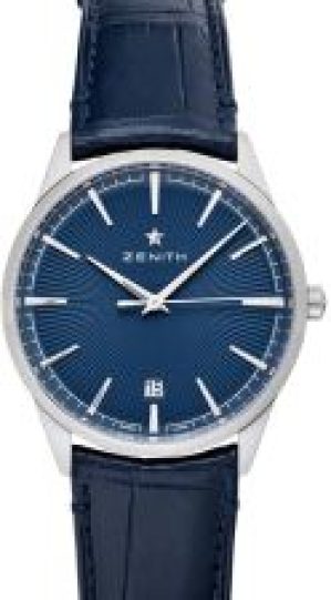 Zenith Elite Classic Automatic Blue Sunray Pattern
