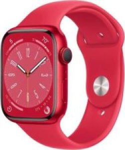 Apple Watch 8 45mm Czerwony z opaską sportową w ko