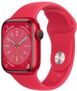 Apple Watch 8 Cellular 41mm Czerwony z opaską spor