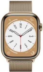 Apple Watch 8 Cellular 45mm Złoty z bransoletą med