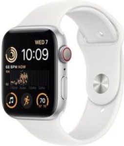 Apple Watch SE 2022 Cellular 44mm Srebrny z opaską