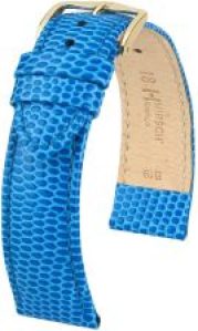 Błękitny pasek skórzany 18 mm HIRSCH Rainbow 12302685-1-18 M