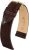 Brązowy pasek skórzany 13 mm HIRSCH Lizard 01766110-1-13 M