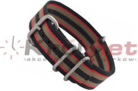 Bros Pasek 3112/Bv/22 Nylon Skórzane Wstawki 3112B