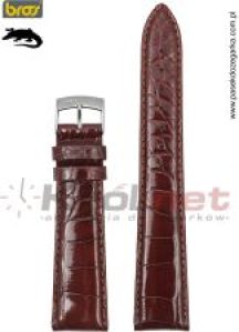 Bros Pasek 8767/42/24 Ciemny Brąz Ozdobne Szycie 87674224