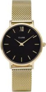 Cluse Minuit Mesh Black Gold CL30012