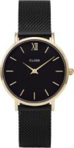 Cluse Minuit Mesh Gold Black Black CL30026