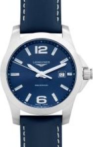Longines Conquest Quartz Blue Dial Stainless Steel