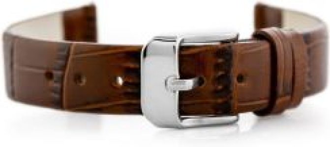 Pacific Pasek skórzany do zegarka W57 ciemnobrązowy 16mm Brązowy