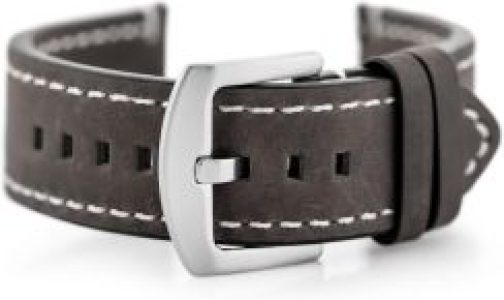 Pacific Pasek skórzany do zegarka W72 – szary – 22mm