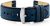 Pacific Pasek skórzany do zegarka W80 granatowy/czarny 22mm