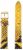 Pasek Cluse 16mm Minuit strap yellow python / gold CLS385
