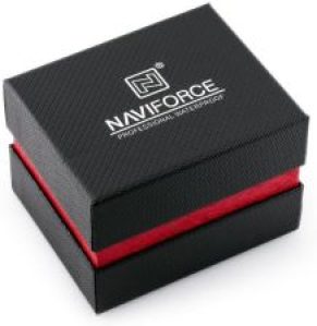 Prezentowe pudełko na zegarek – Naviforce – czarno-czerwone