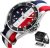 SKMEI 9133 nylon DATOWNIK trio czerwień biel
