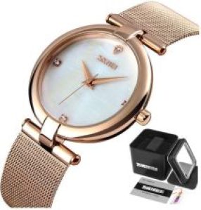 SKMEI 9177 BIAŁY bransoleta MESH
