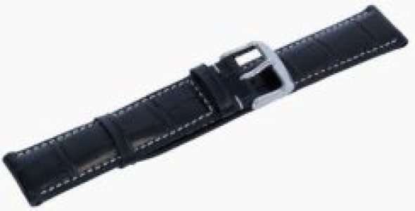 Zeppelin Pasek skórzany Zeppelin czarny 20 mm